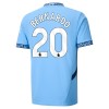 Manchester City Bernardo 20 Domácí 2024-25 - Fotbalové Dresy (S/S)